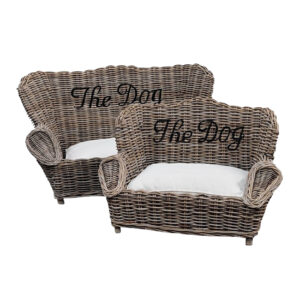 King Dog Bed Cream Cushion