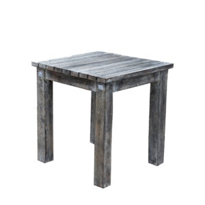 Square Dining Table Rustic White  Wash