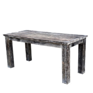 Slim Dining Table Rustic White  Wash