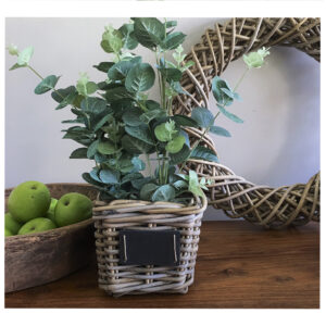 Square Pot Basket With  Blackboard