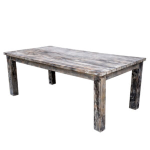 Large Dining Table Rustic White  Wash