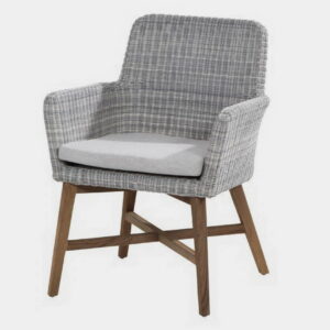 Sanremo Chair Syntetic Rattan Wooden Legs