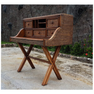 Piano Table Antique Brown Wash