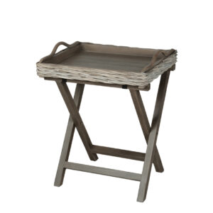 Wooden Tray Kubu Combination  With Polding Leg