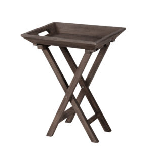 Square Wooden Tray With Polding Leg