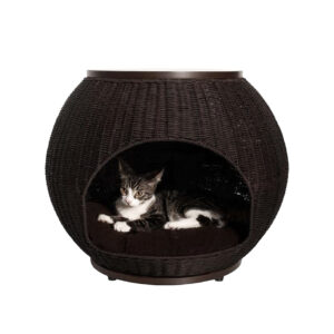 Round Cat House Syntetic Rattan