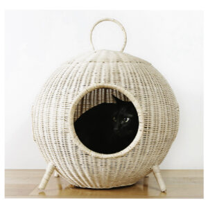 Round Cat House Rattan Fitrit