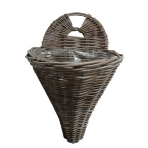 Wall Pot Basket With Clear  Plastic