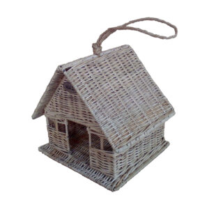 Natural Bird House Slimit Rattan