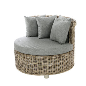 King Chair Corner Kubu Grey