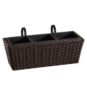 Balcony Pot Basket Syntetic  Rattan