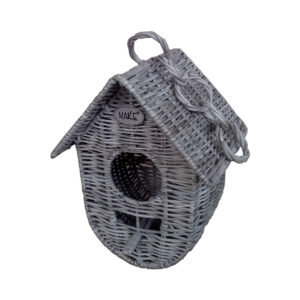 Grey Bird House Slimit Rattan