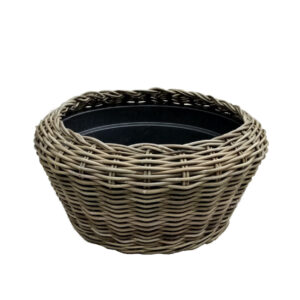 Jumbo Bowl Pot Basket With  Plastic
