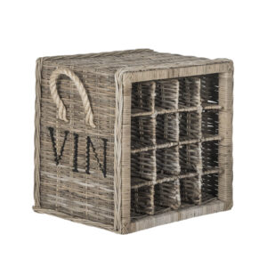 Low Wine Rack Kubu Grey
