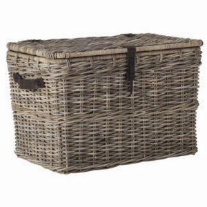 Rect Trunk Kubu Grey Pipe Iron Frame with Leather