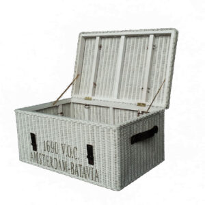VOC Trunk Rattan Wicker with Leather