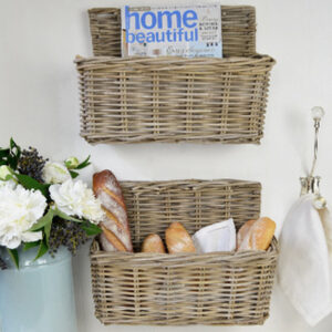 Wall Basket Kubu Grey