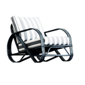 Pretzel Grey Strips Cushion