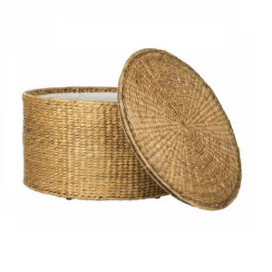 Round Storage Table Waterhyacinth