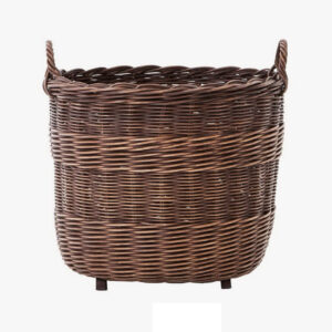 Oval Basket Antique Brown Wash
