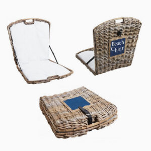 Folding Beach Chair,Kubu Grey