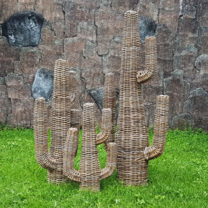 Set Of 3 Cactus Tree, Kubu Grey